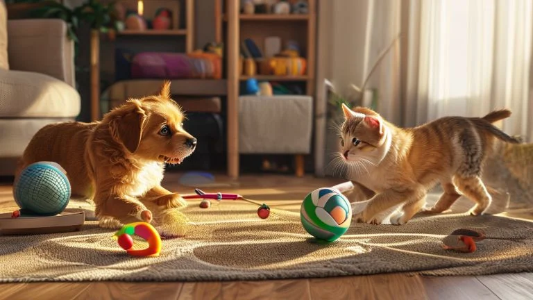 Brinquedos Interativos que Estimulam a Mente e o Corpo de Cães e Gatos