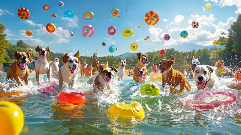 Brinquedos aquáticos: diversão garantida para pets que amam água